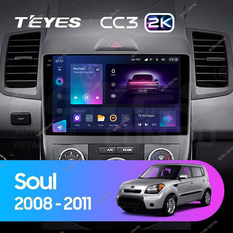 

Штатная магнитола Teyes CC3 2K 4/64 Kia Soul 1 (2008-2014), CC3 2K