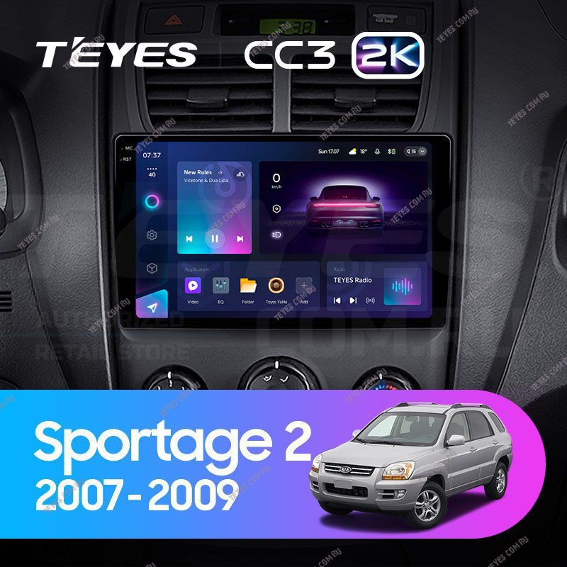 

Штатная магнитола Teyes CC3 2K 4/64 Kia Sportage 2 (2007-2009), CC3 2K