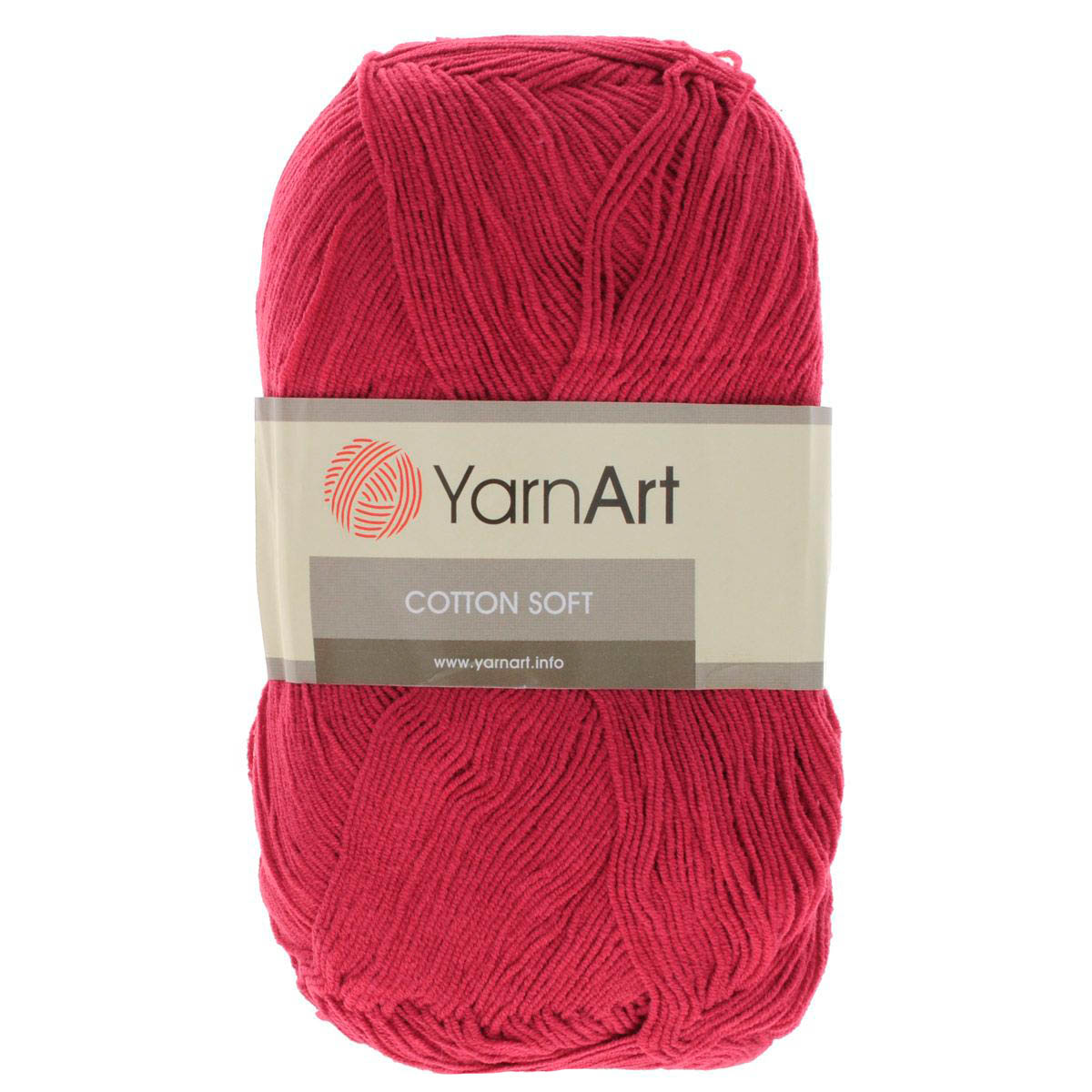 фото Пряжа yarnart 372071_00033 cotton soft 51 насыщенный красный