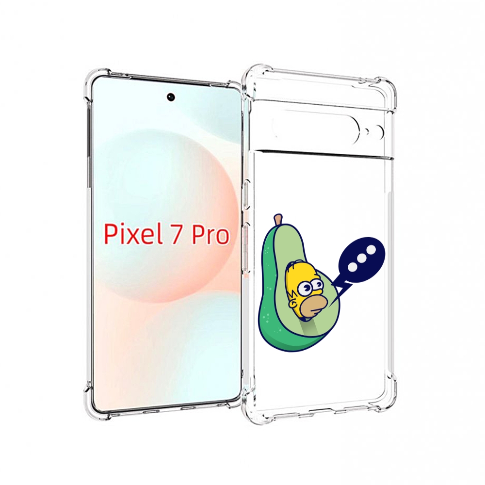 

Чехол Mypads Гомер-Авокадо Для Google Pixel 7 Pro, Прозрачный, Tocco