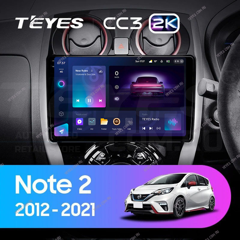 

Штатная магнитола Teyes CC3 2K 4/64 Nissan Note 2 E12 (2012-2021), CC3 2K