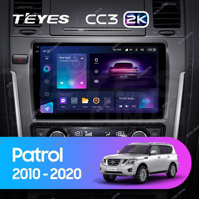 

Штатная магнитола Teyes CC3 2K 4/64 Nissan Patrol Y62 (2010-2020) F1 9", CC3 2K