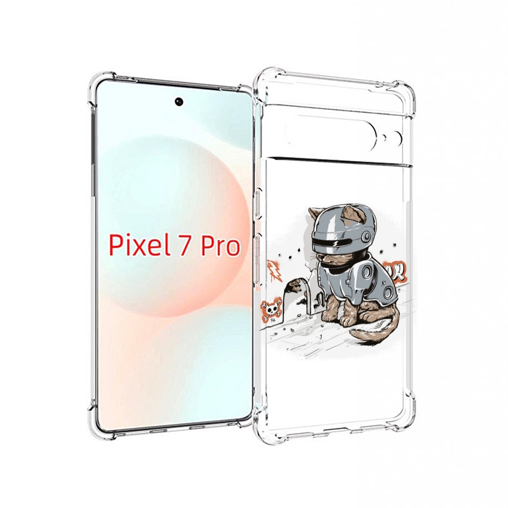 

Чехол Mypads Грозный Кот Для Google Pixel 7 Pro, Прозрачный, Tocco