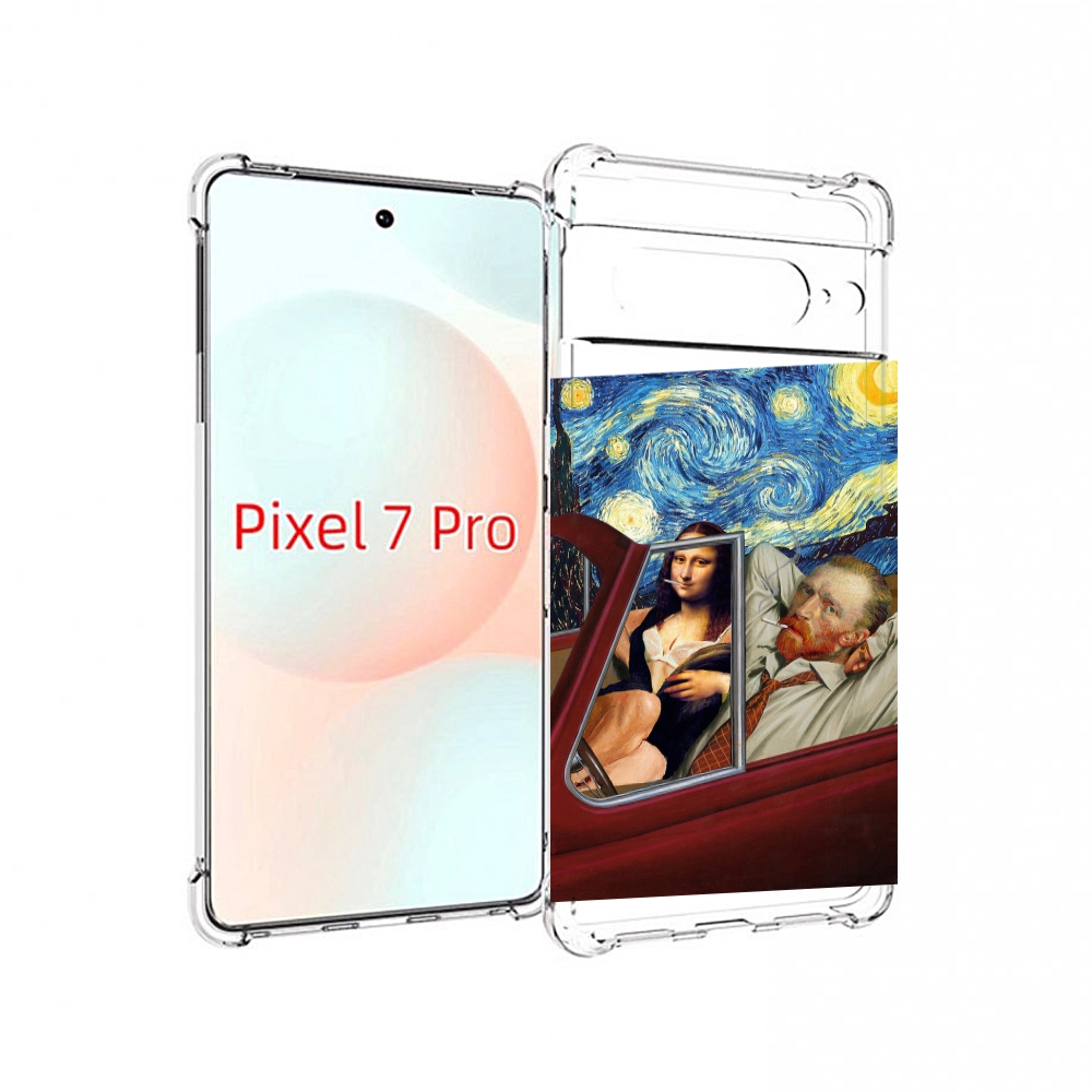

Чехол Mypads Да-Винчи-В-Одном Для Google Pixel 7 Pro, Прозрачный, Tocco