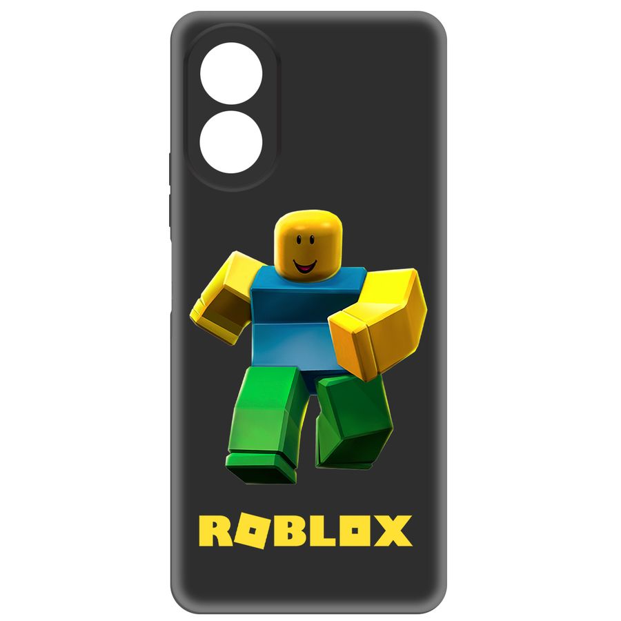 

Чехол-накладка Krutoff Roblox-Классический Нуб для Oppo A18, Черный