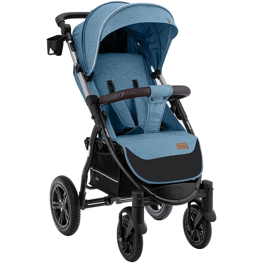 фото Прогулочная коляска baby tilly omega crl-1611 blue (гелевые колеса) carrello