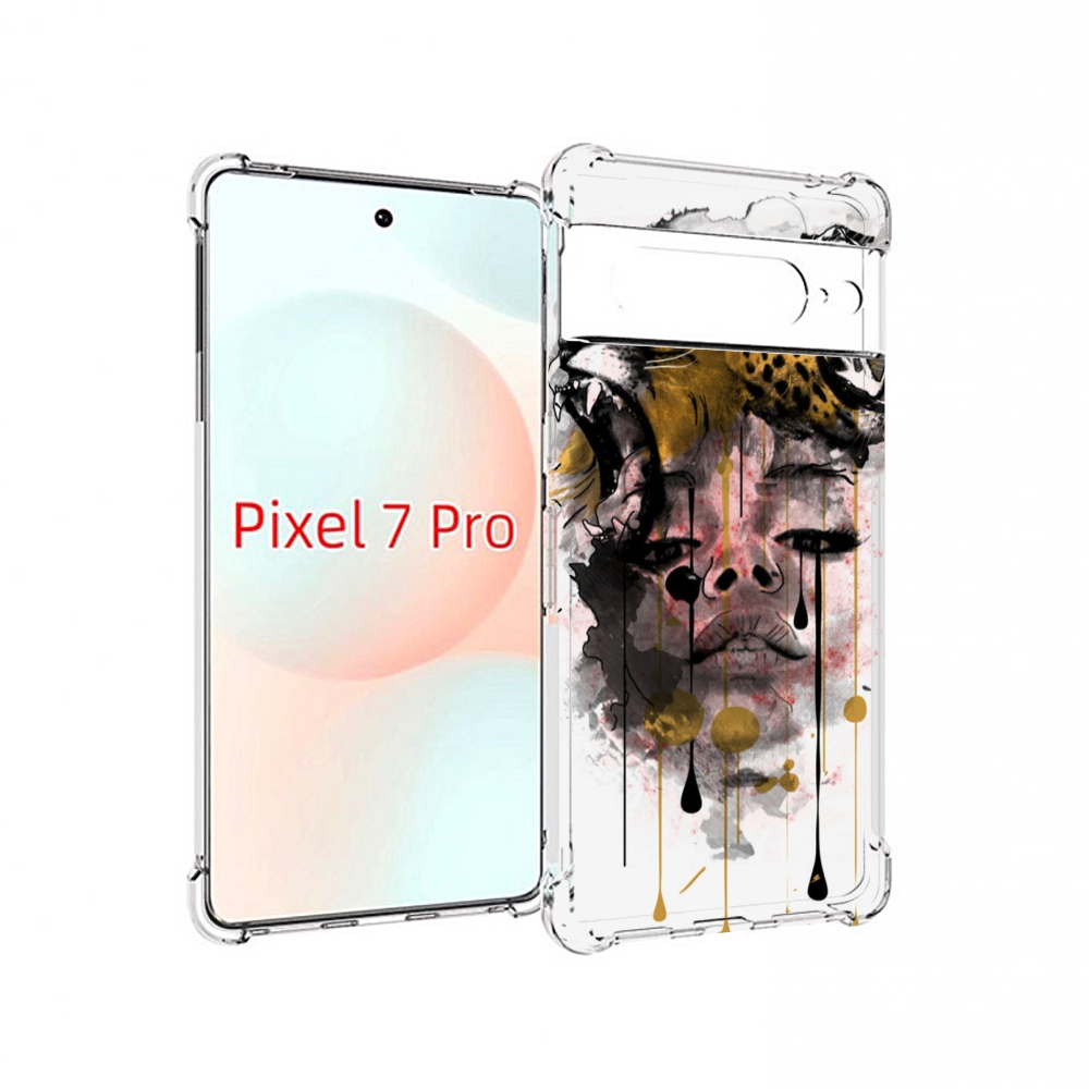 

Чехол Mypads Девушка Гепард Женский Для Google Pixel 7 Pro, Прозрачный, Tocco