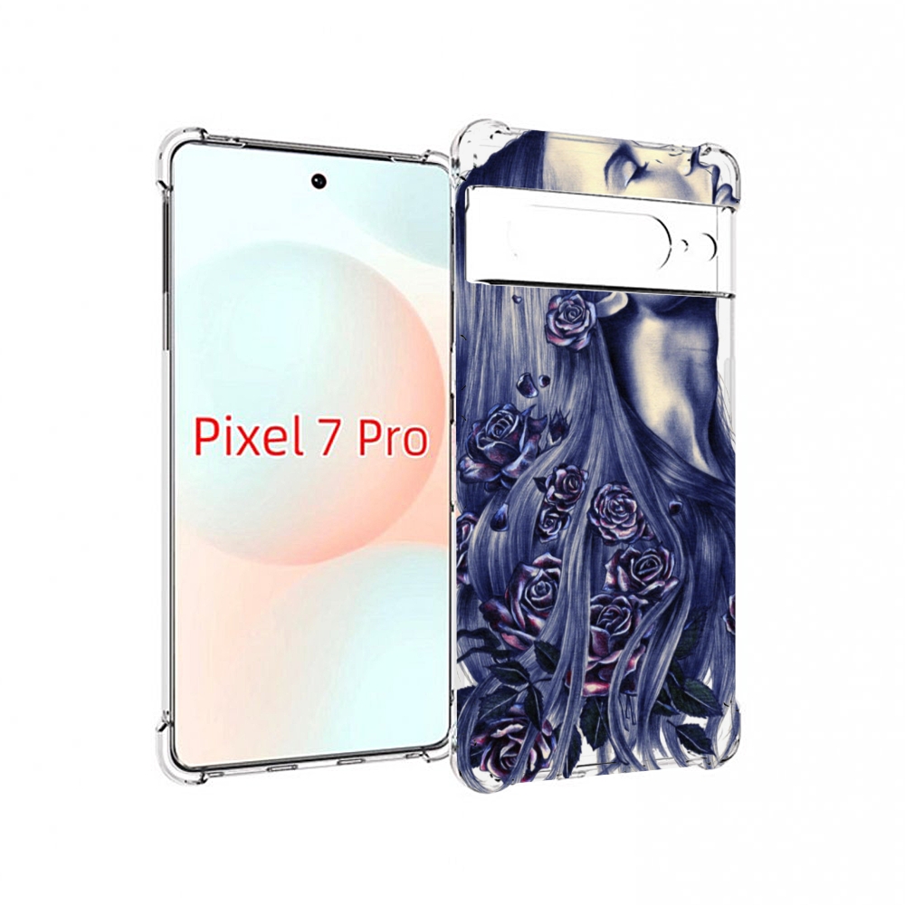 

Чехол Mypads Девушка С Розами Женский Для Google Pixel 7 Pro, Прозрачный, Tocco