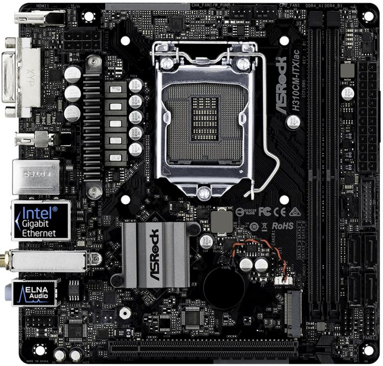 

Материнская плата ASRock H310CM-ITX, H310CM-ITX/ac