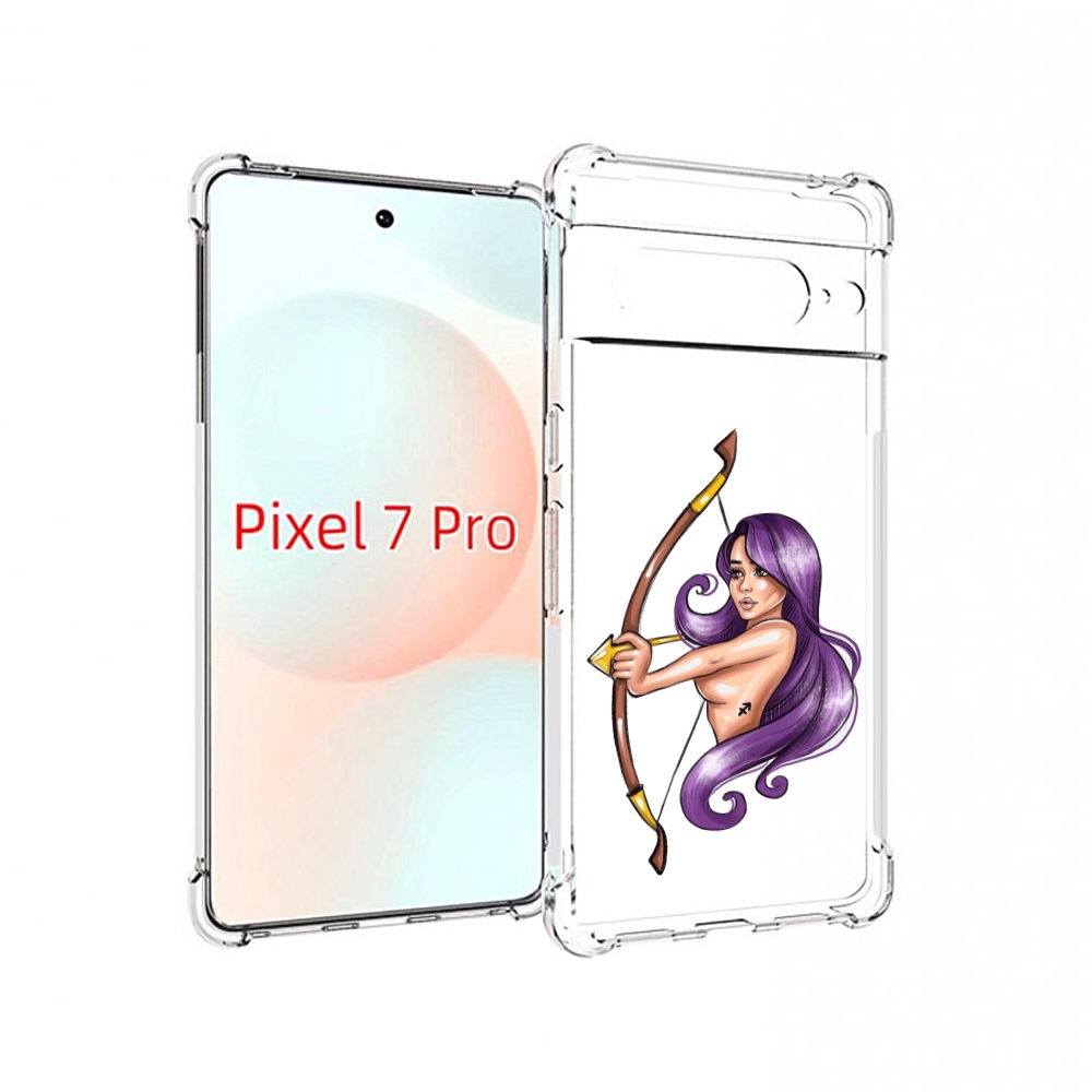 

Чехол Mypads Девушка-Стрелец Женский Для Google Pixel 7 Pro, Прозрачный, Tocco