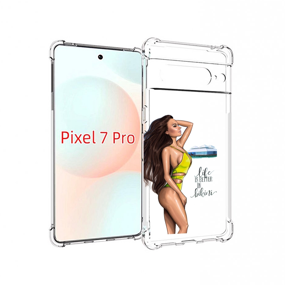 

Чехол Mypads Девушка-В-Купальнике Для Google Pixel 7 Pro, Прозрачный, Tocco