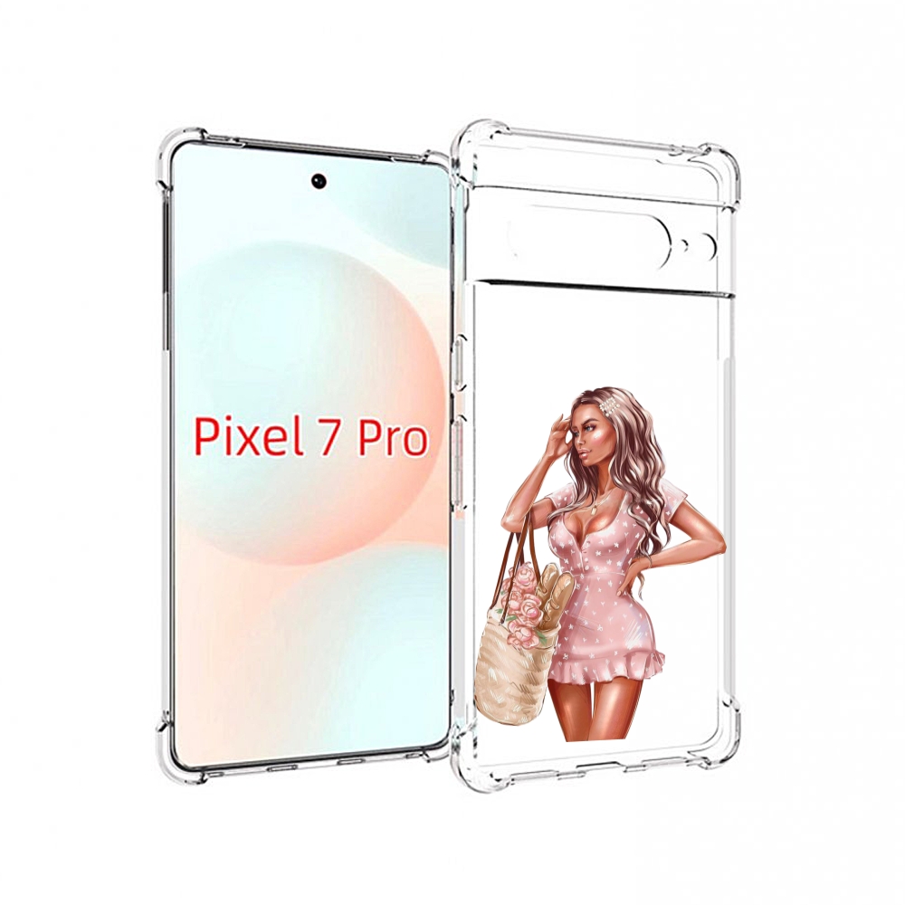

Чехол Mypads Девушка-В-Мини-Платье Женский Для Google Pixel 7 Pro, Прозрачный, Tocco