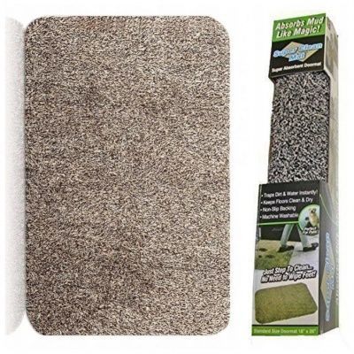 фото Супер впитывающий придверный коврик ни следа clean step mat ( коричневый) dirox