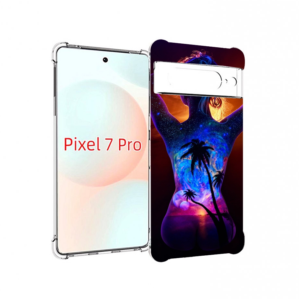 

Чехол Mypads Девушка-И-Пальмы Женский Для Google Pixel 7 Pro, Прозрачный, Tocco