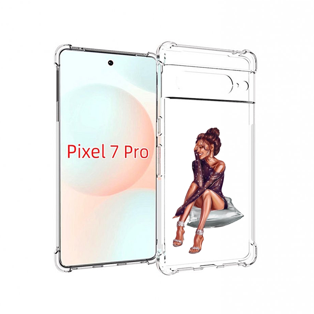 

Чехол Mypads Девушка-На-Подушке Женский Для Google Pixel 7 Pro, Прозрачный, Tocco