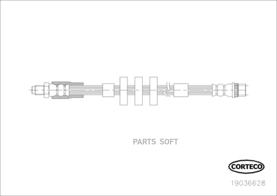 

Шланг тормозной системы CORTECO 19036628