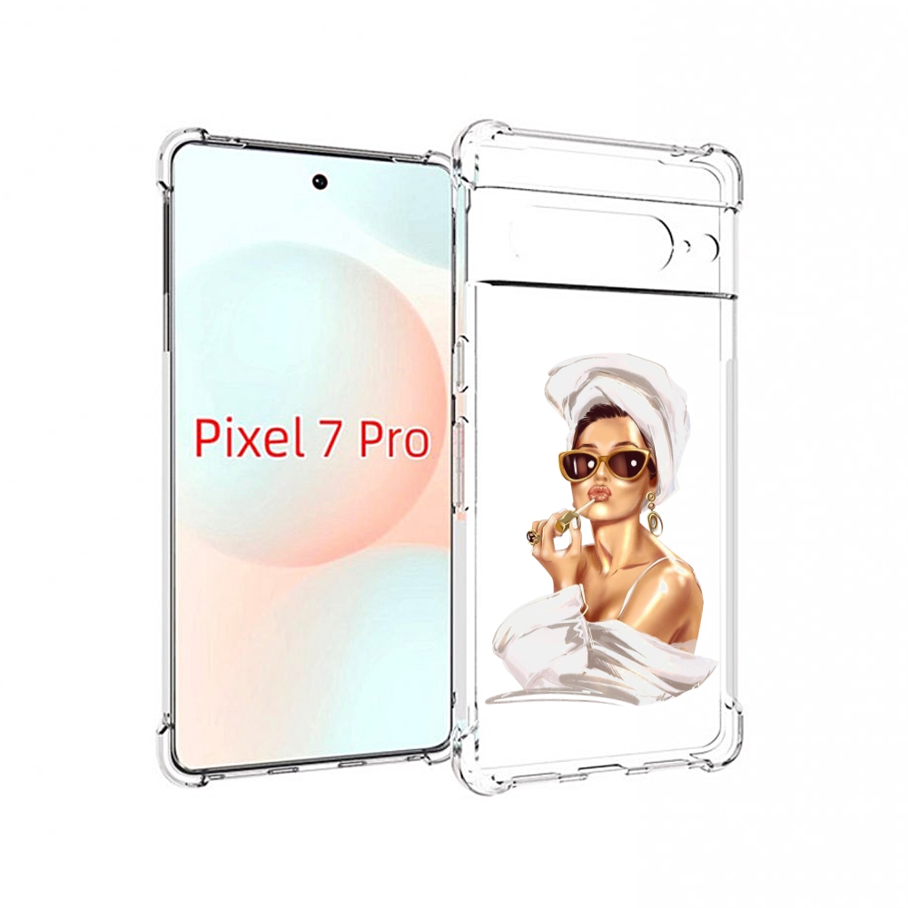 

Чехол Mypads Девушка-Утром Женский Для Google Pixel 7 Pro, Прозрачный, Tocco