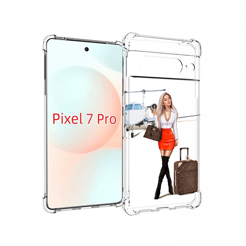 

Чехол Mypads Деловая-Девушка Женский Для Google Pixel 7 Pro, Прозрачный, Tocco