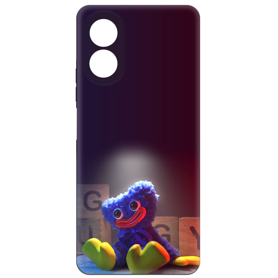 

Чехол-накладка Krutoff Хаги Ваги игрушка для Oppo A18, Черный