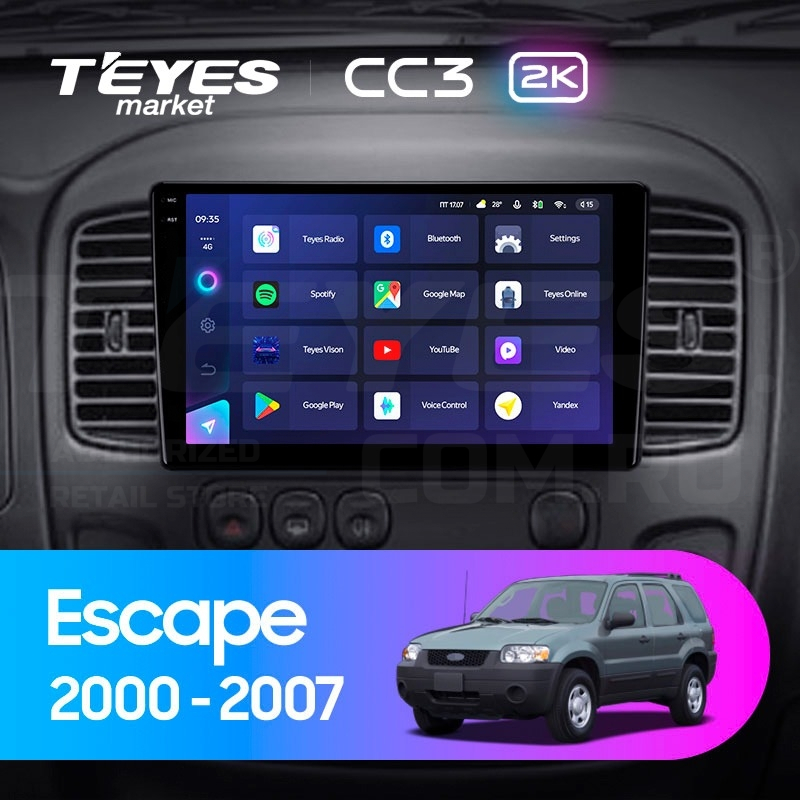 

Штатная магнитола Teyes CC3 2K 4/32 Ford Escape (2000-2007), CC3 2K