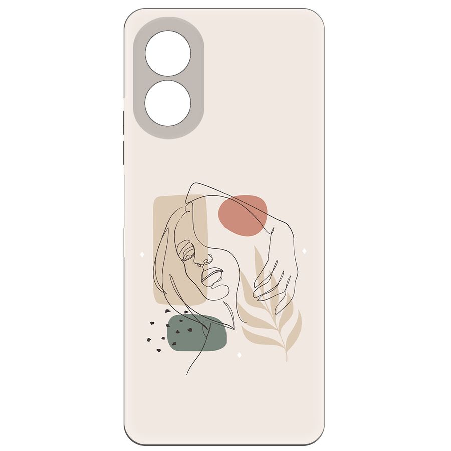 

Чехол-накладка Krutoff Грациозность для Oppo A18, Черный