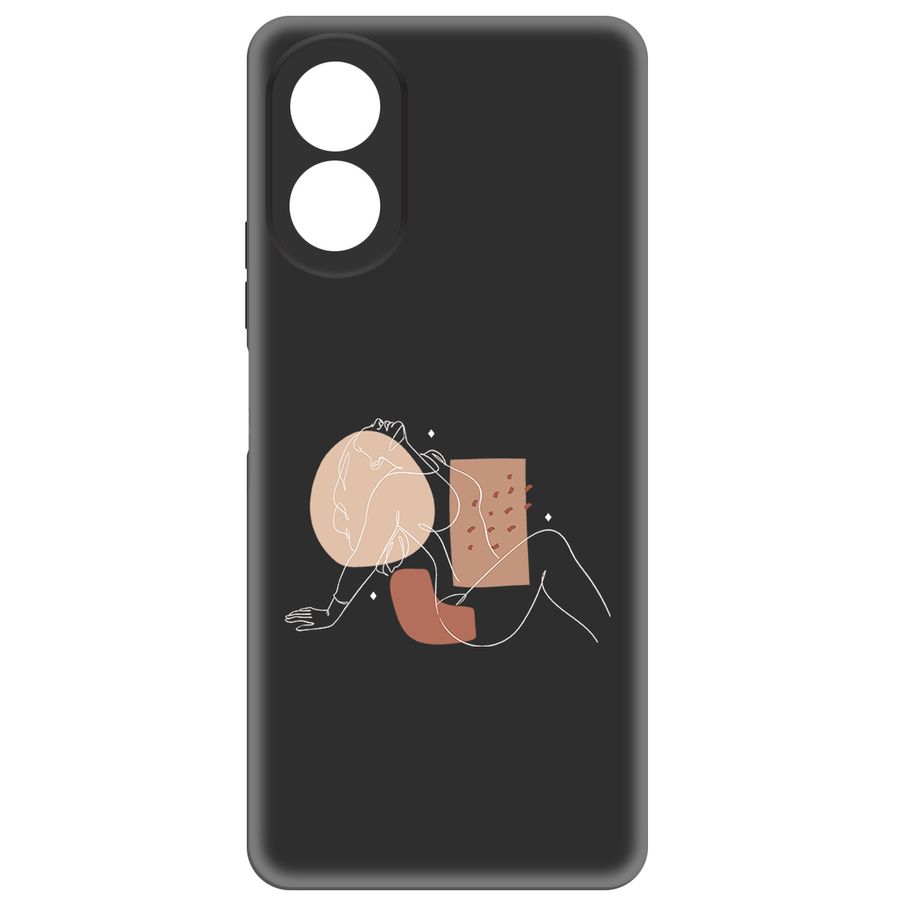 

Чехол-накладка Krutoff Чувственность для Oppo A18, Черный