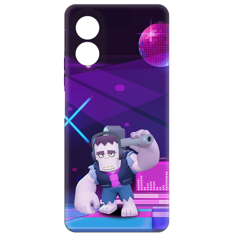 

Чехол-накладка Krutoff Brawl Stars - Фрэнк для Oppo A18, Черный