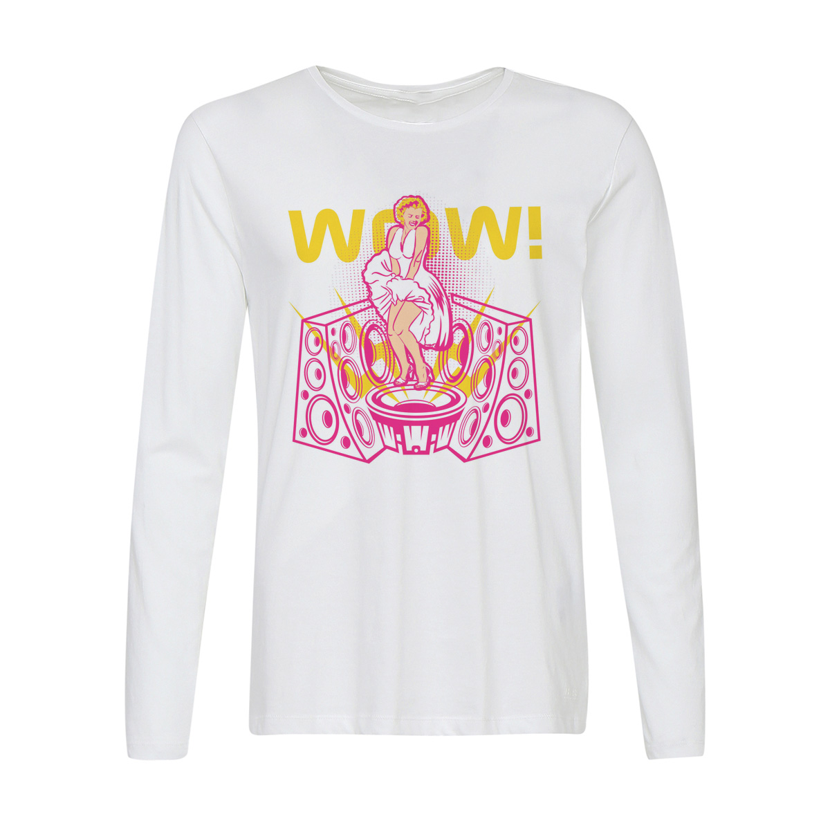 

Лонгслив CoolPodarok Мерлин WOW!, Белый, w0151258