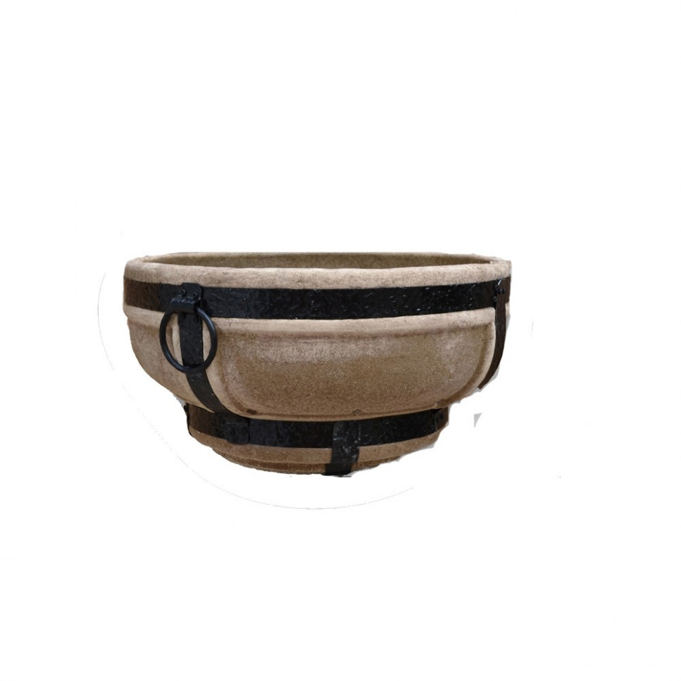 Очаг для костра большой Барельеф Подсолнух