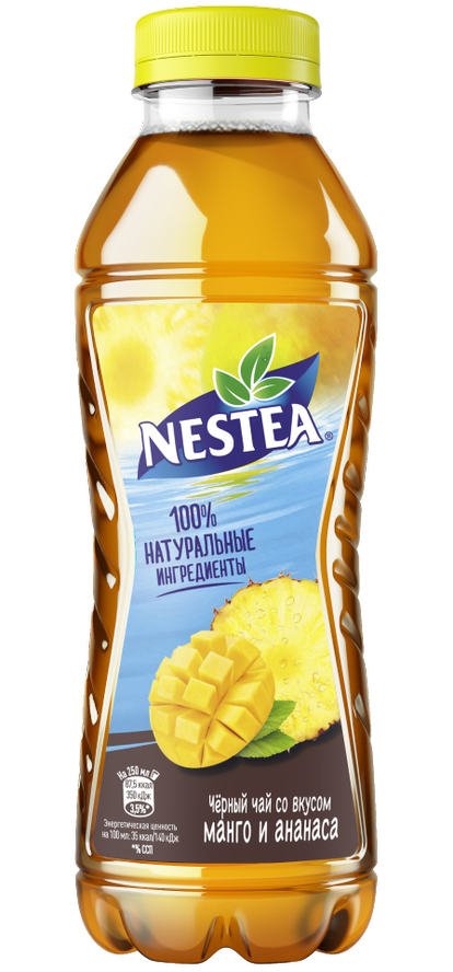 Холодный чай Nestea Черный со вкусом манго-ананаса 0,5 л