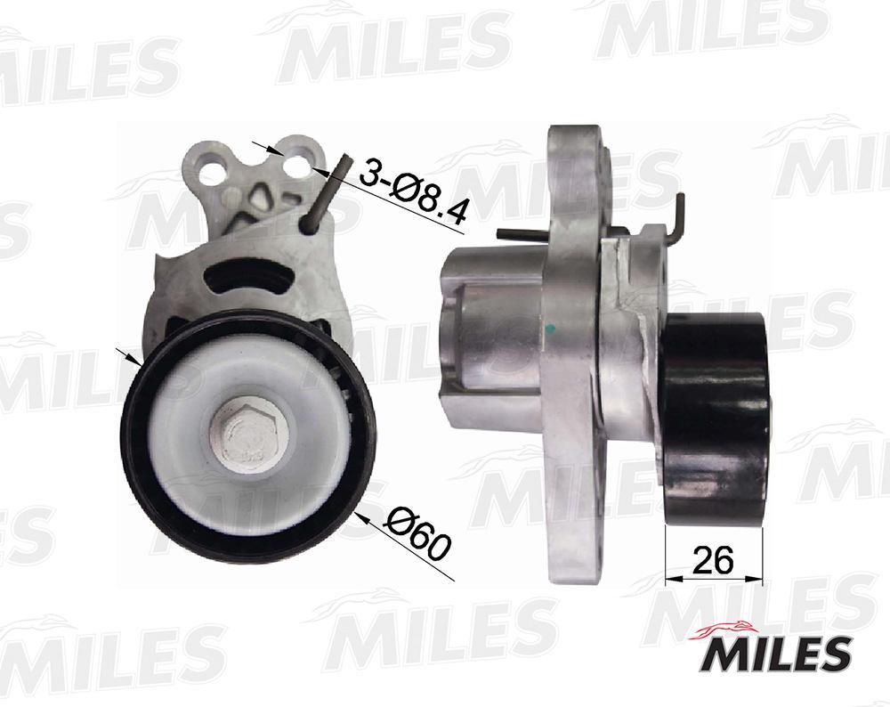 

MILES Натяжитель ремня приводного PEUGEOT 206 1.1-1.6 98-