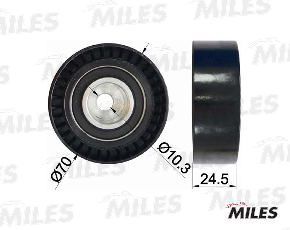 

MILES Ролик ремня приводного BMW M43/M50/M52/M54/VAG AMG/AMH/AMJ
