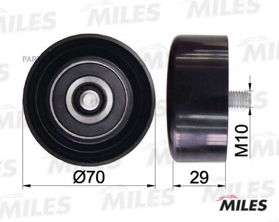 

MILES Ролик ремня приводного HYUNDAI SONATA NF 08-/SONATA YF 10-/KIA
