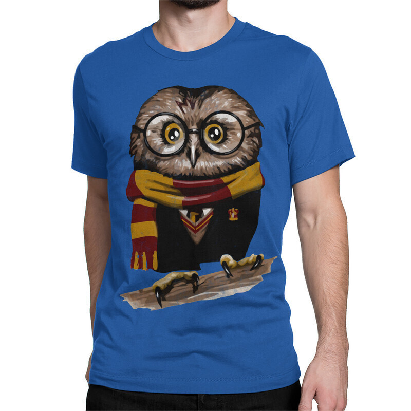

Футболка мужская Dream Shirts Сова 1000314222 синяя S, Сова 1000314222