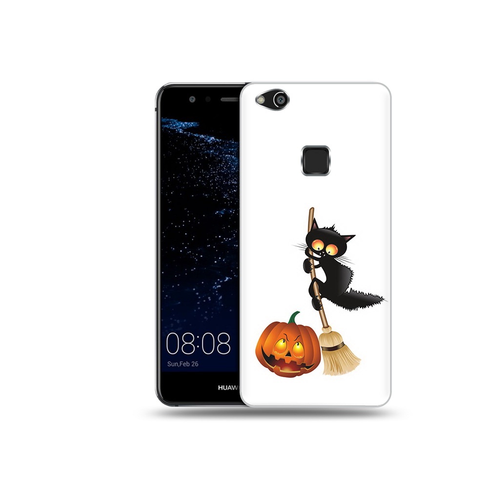 

Чехол MyPads Tocco для Huawei P10 Lite хэлуинский котик (PT62135.59.667), Прозрачный, Tocco