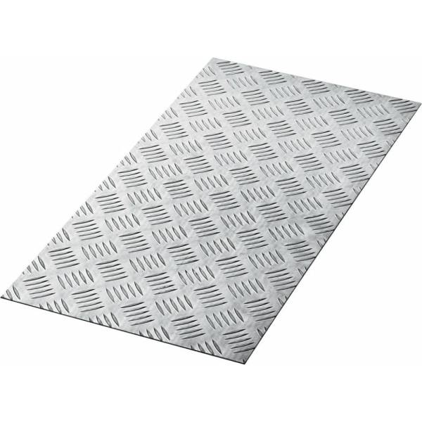 фото Алюминиевый рифленый лист зубр квинтет, 300x600x1.5 мм 53833