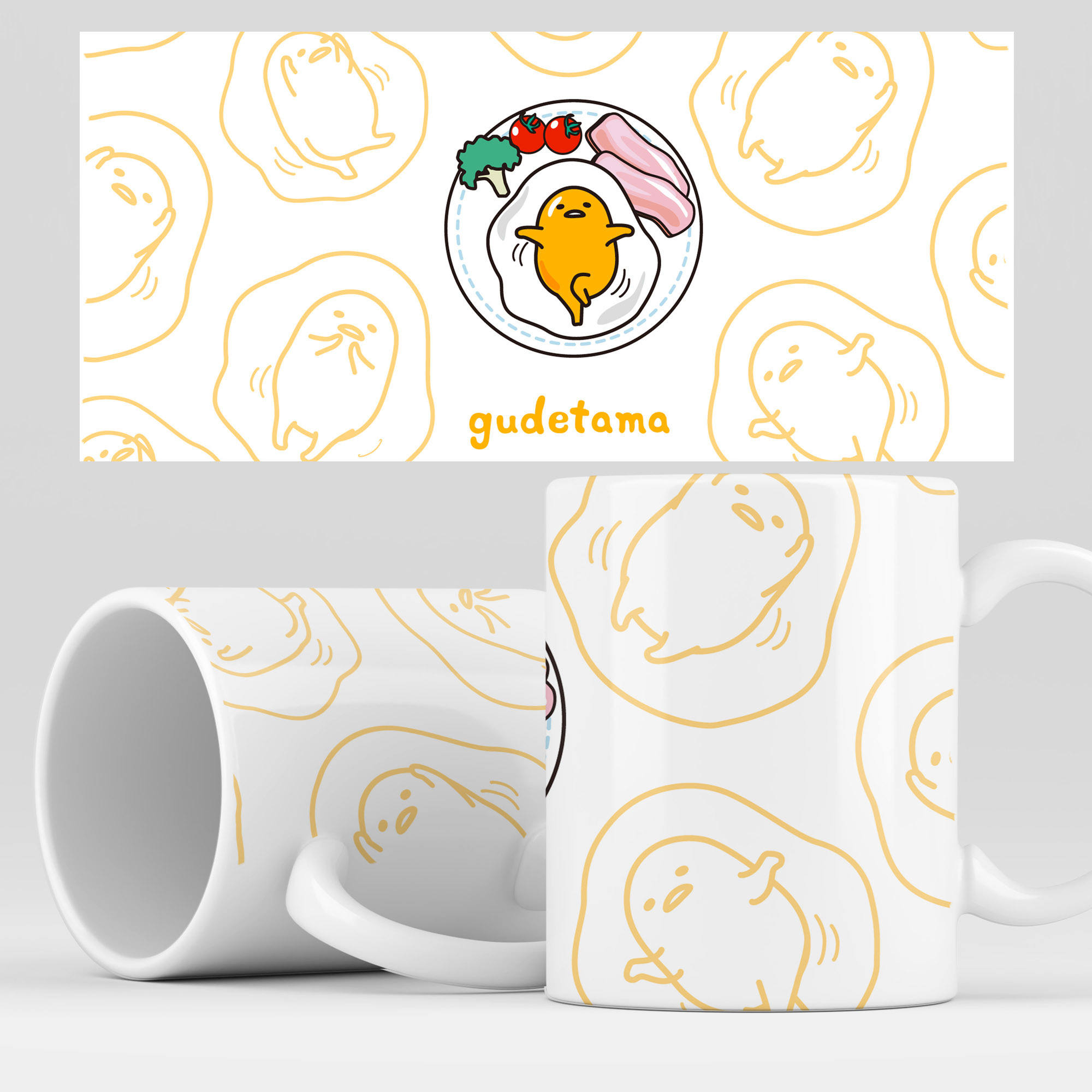 

Кружка RocketCup с принтом "Ленивый желток", Gudetama_08