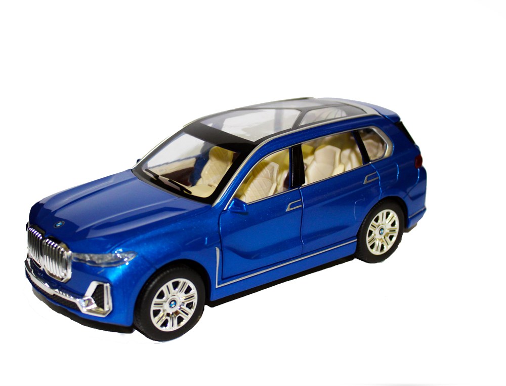 

Металлическая машинка BMW X7 цв. синий