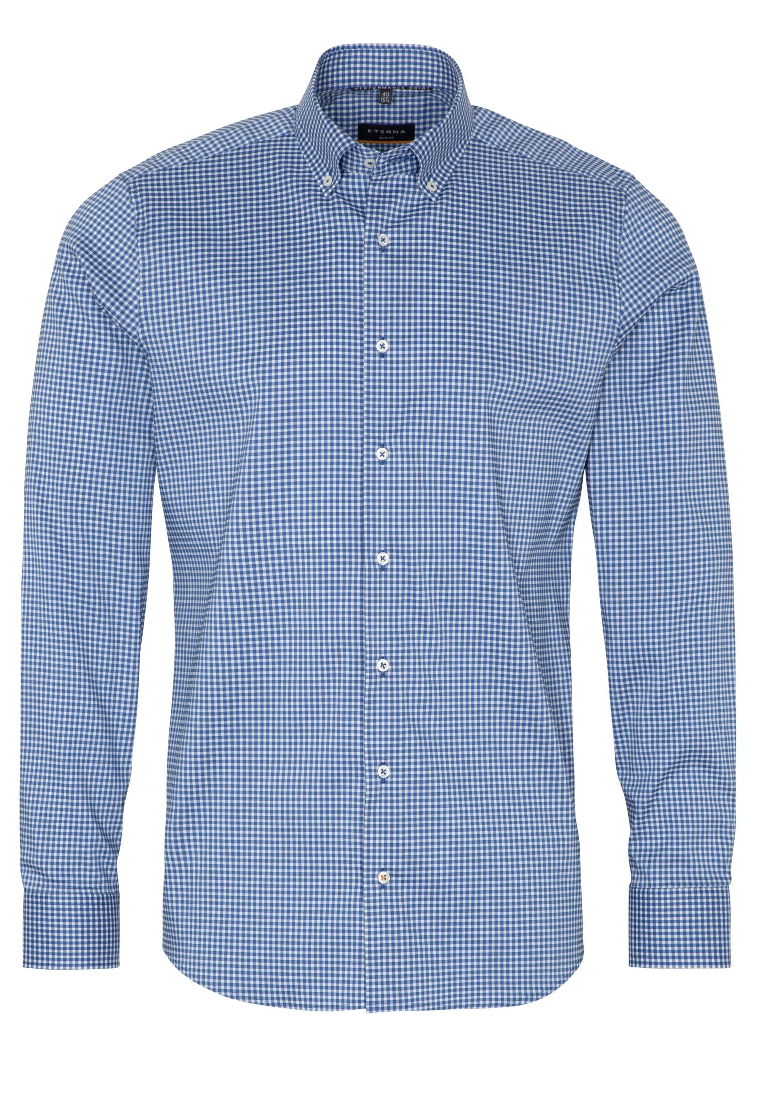 Рубашка мужская ETERNA 4051-15-F183 синяя 42