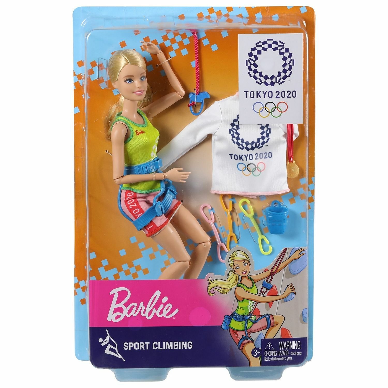

Кукла Barbie "Олимпийская спортсменка" GJL73/GJL75, Barbie Кукла Олимпийская спортсменка Спортивное скалолазание GJL73/GJL75