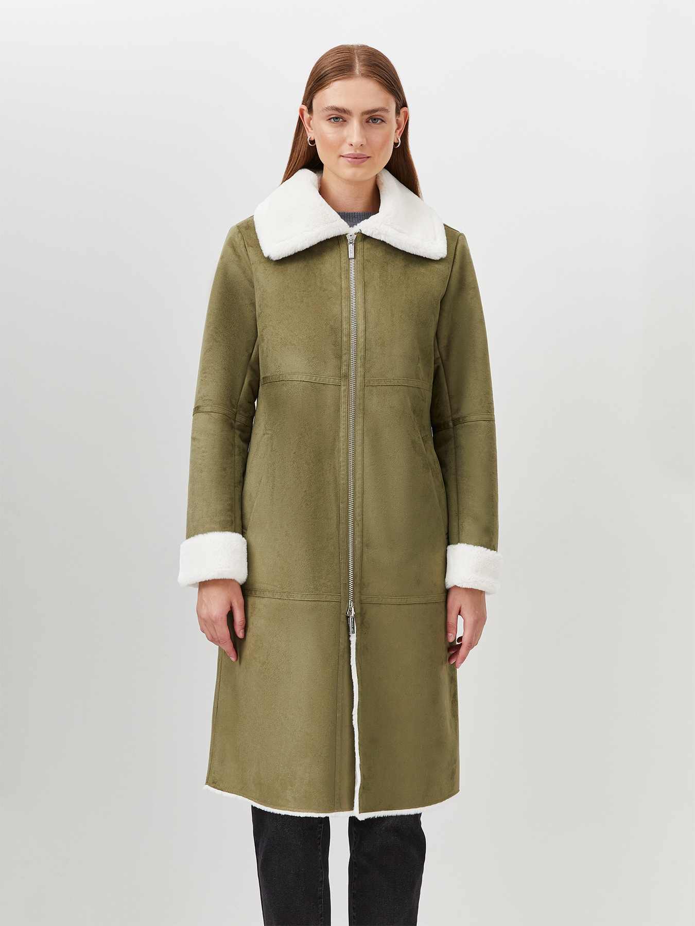 

Пальто женское Just Clothes 436024 хаки 44 EU, 436024