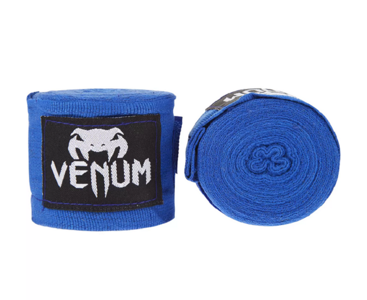 Бинт боксерский Venum 1.5м. хлопок/эластан синий
