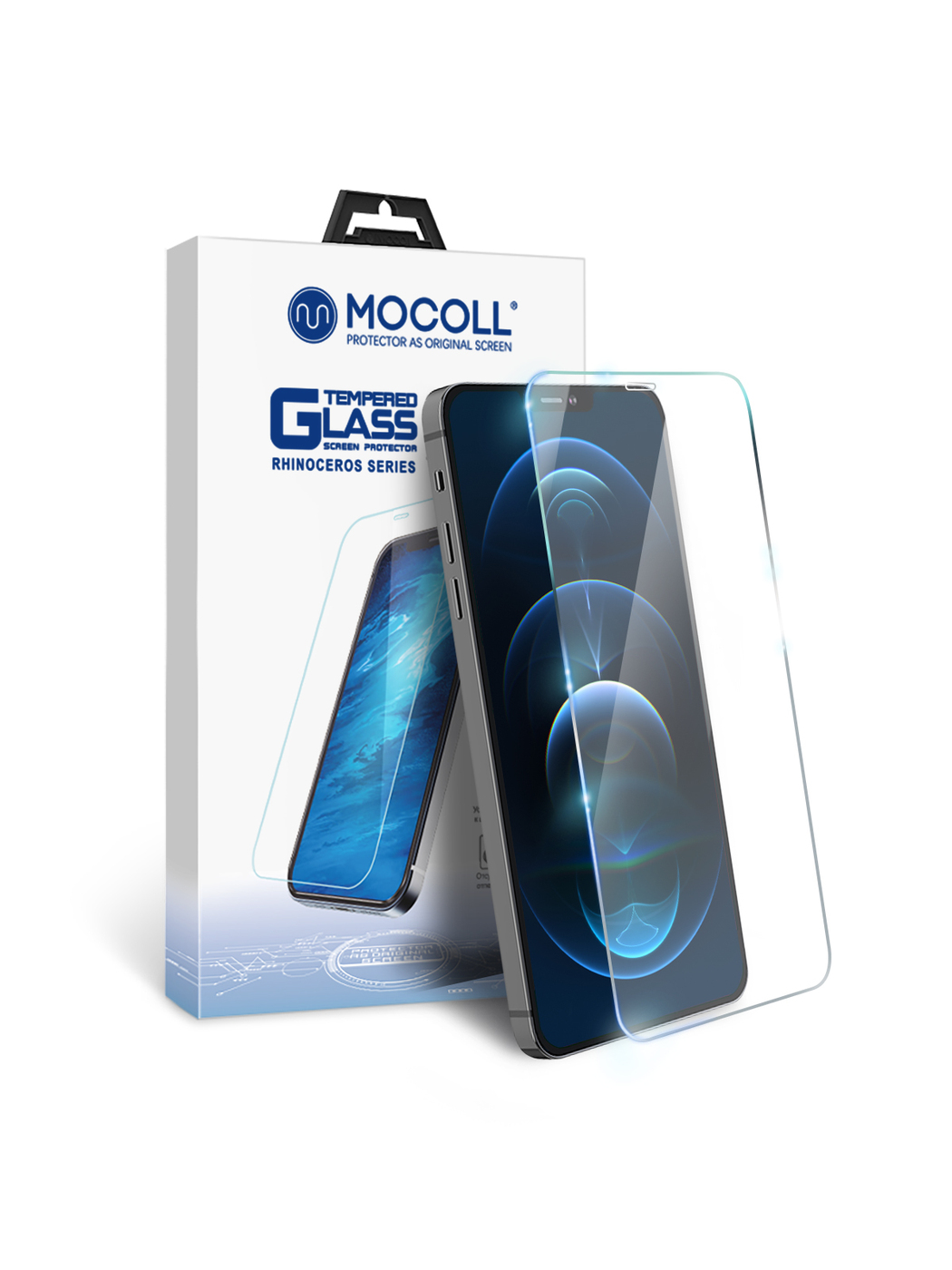 

Защитное стекло MOCOLL FullGlue 2.5D для iPhone 12 Pro Max (Серия Storm)