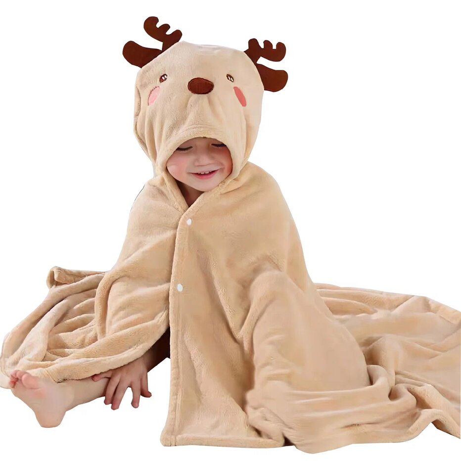 

Полотенце детское с капюшоном Baby Design, 70x140, 2323_кор, Коричневый, полокор