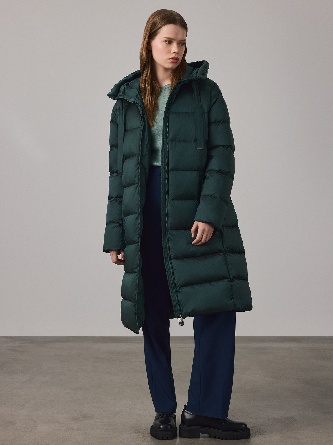 

Пальто женское Just Clothes 443659 зеленое 40 EU, Зеленый, 443659