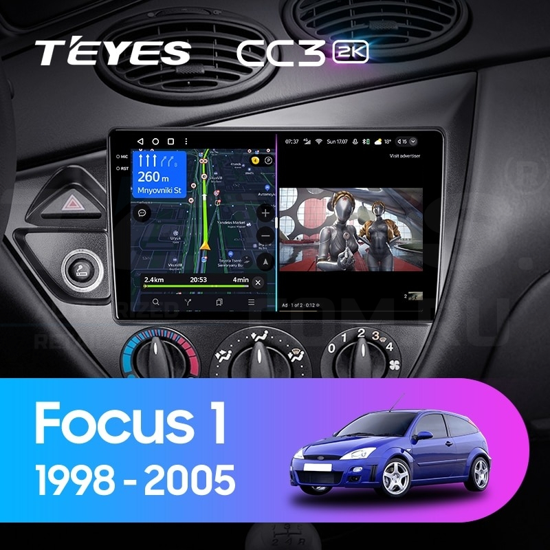 

Штатная магнитола Teyes CC3 2K 4/32 Ford Focus 1 (1998-2005), CC3 2K