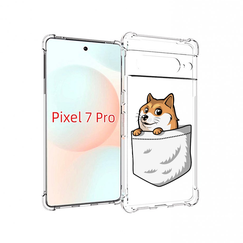 

Чехол Mypads Корги В Кармане Для Google Pixel 7 Pro, Прозрачный, Tocco