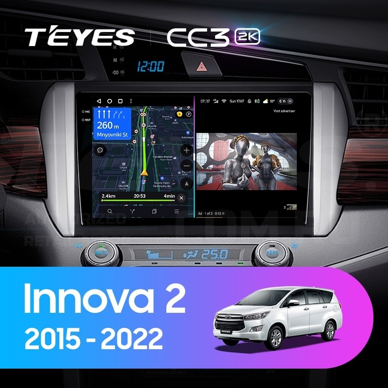 

Штатная магнитола Teyes CC3 2K 4/32 Toyota Innova 2 (2015-2022), CC3 2K