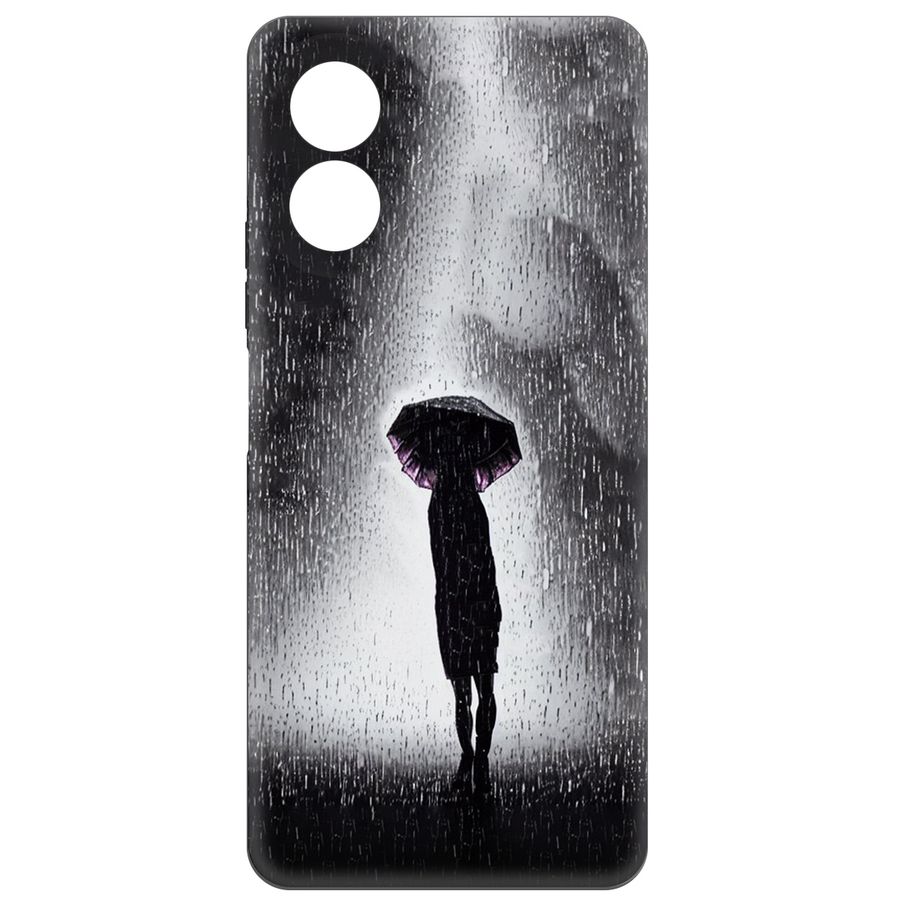 

Чехол-накладка Krutoff Ночная крипота для Oppo A18, Черный