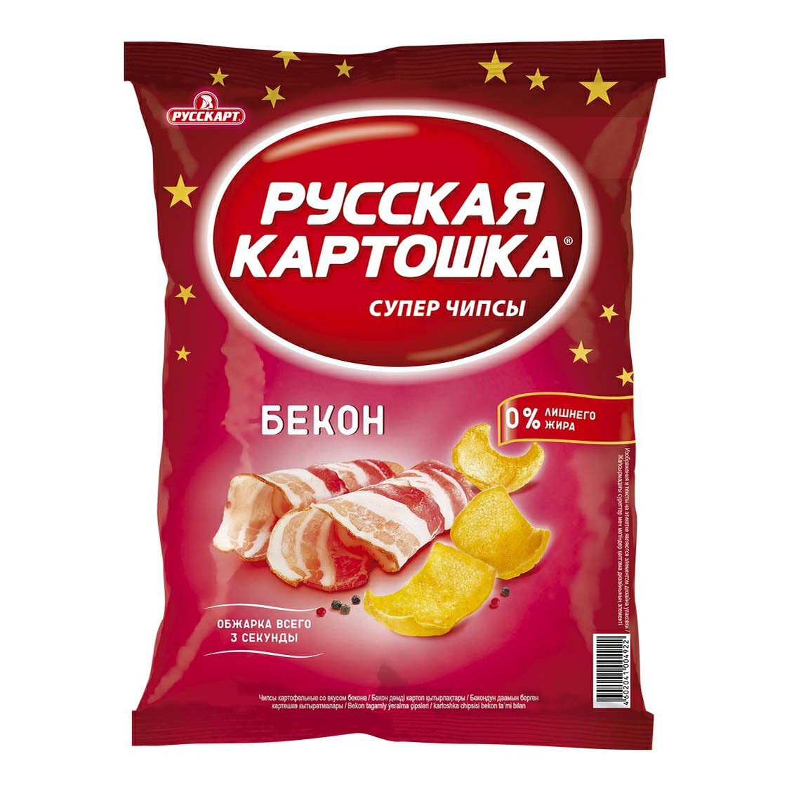 фото Чипсы русская картошка картофельные со вкусом бекона 150 г